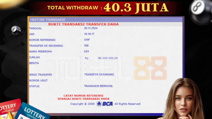 TG88 BUKTI JP PAGI